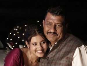 Anjali Arora With father