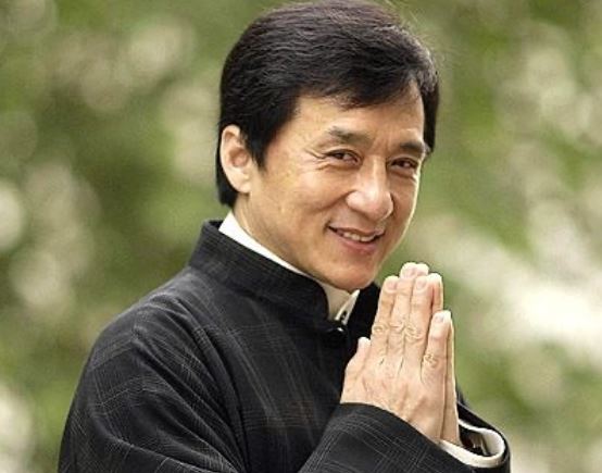 Jackie Chan doing Namaste