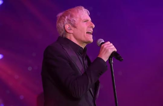 Singer Michael Bolton on stage performance
