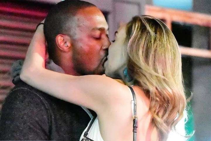 Anthony Mackie Romantic Kiss in London With Mystery Woman