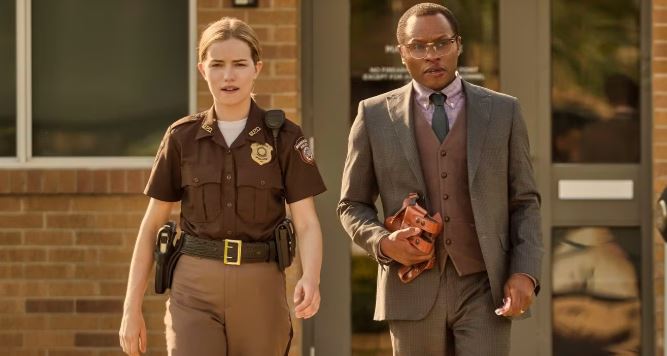 Willa Fitzgerald as Police Officer Roscoe Conklin in Reacher