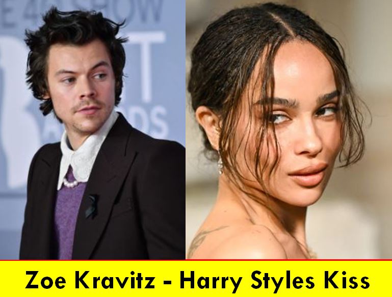 Zoe Kravitz and Harry Styles Kiss in a Romantic Meeting in London